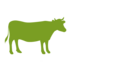 Rinder-Silhouette als Icon für Rinder